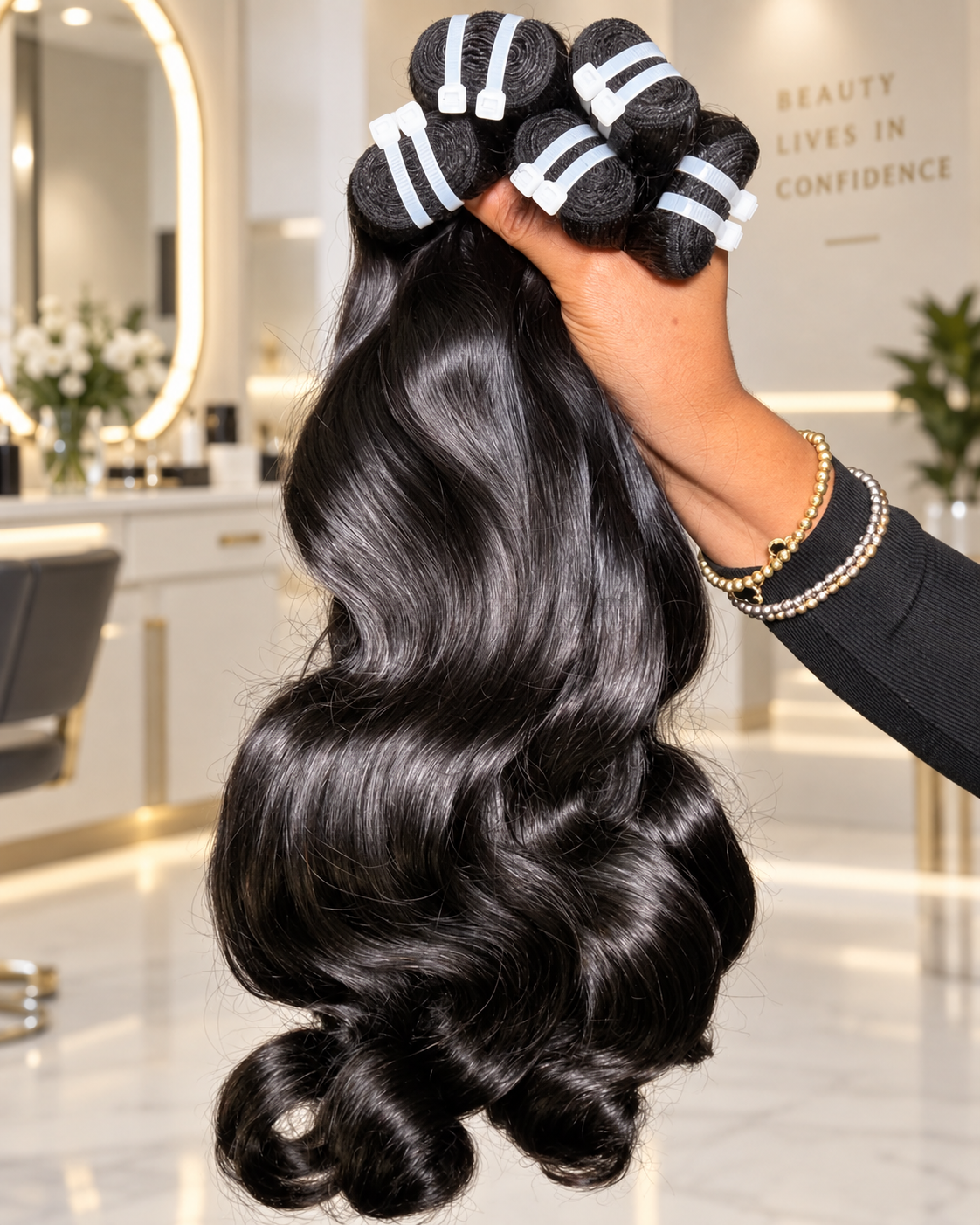 Vietnamese Natural Wavy Weft Extension