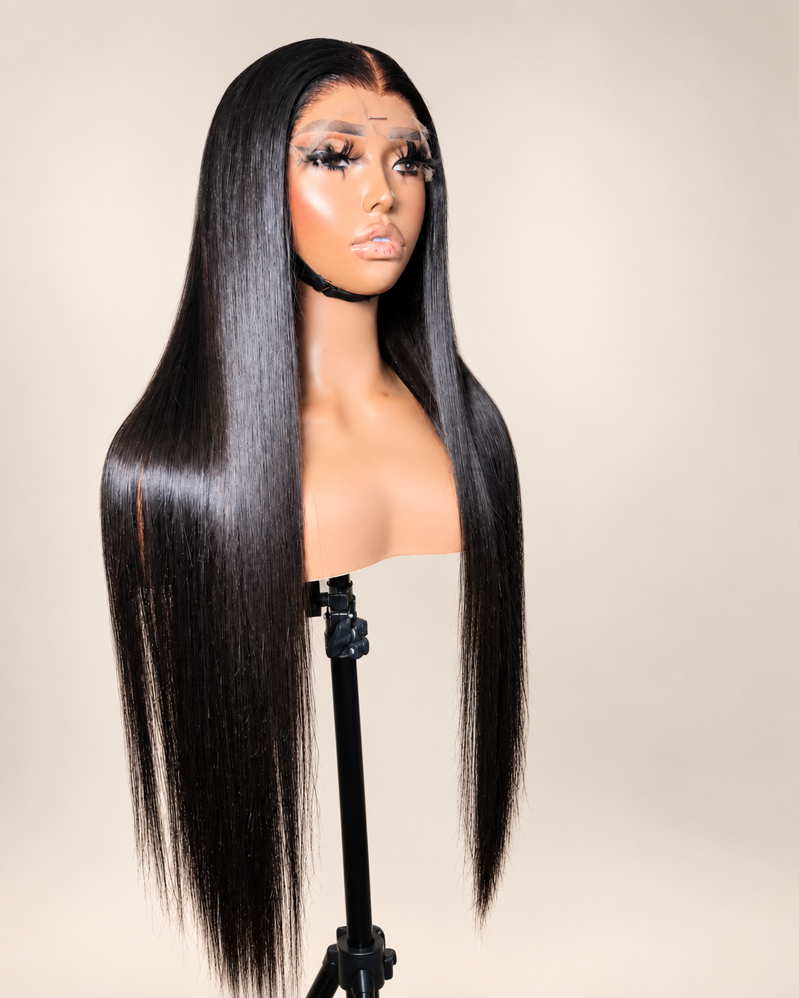 26” Closure Super Bone Straight Unit Wig HD 6X6
