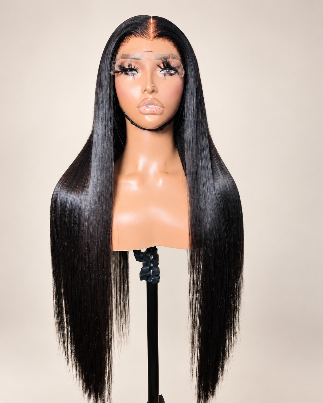 26” Closure Super Bone Straight Unit Wig HD 6X6