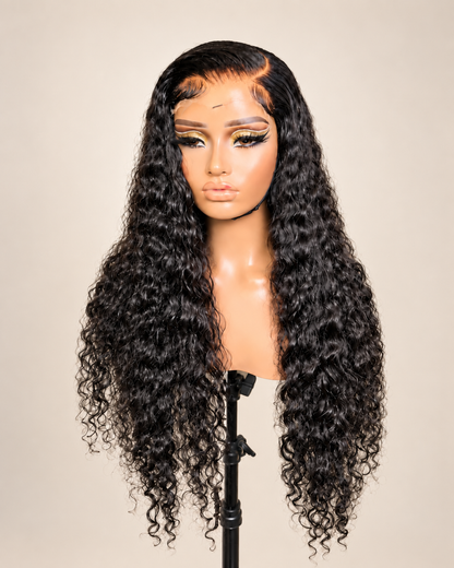 "Sassy" Deep Curly HD Glueless Unit