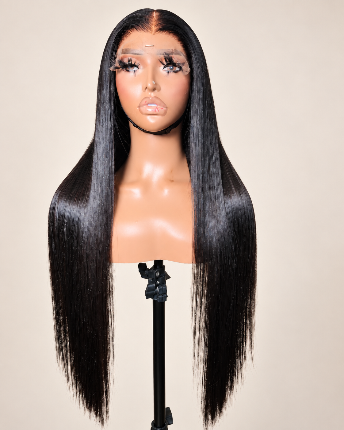 26” Closure Super Bone Straight Unit Wig HD 6X6