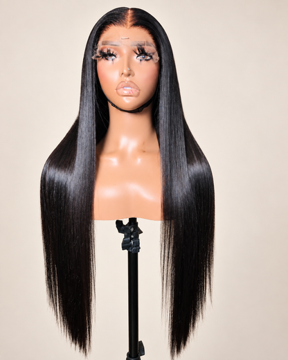 26” Closure Super Bone Straight Unit Wig HD 6X6