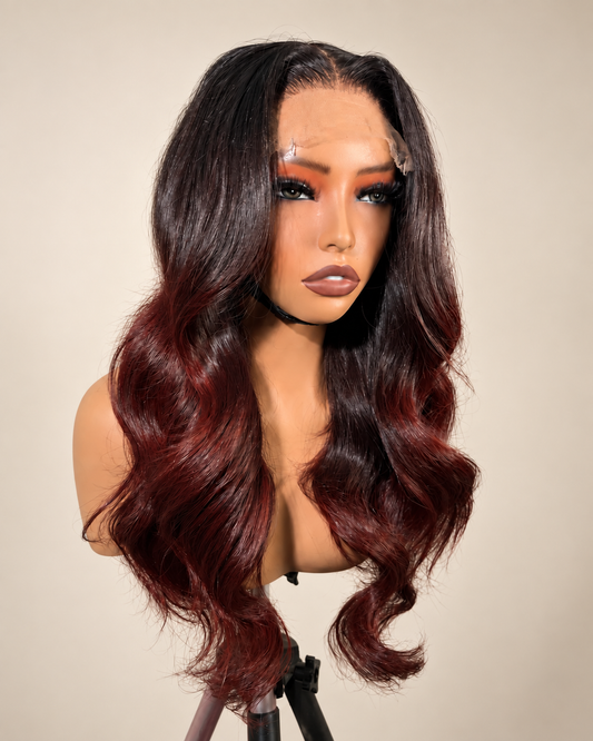 20” Renee Burgundy Donor Wavy