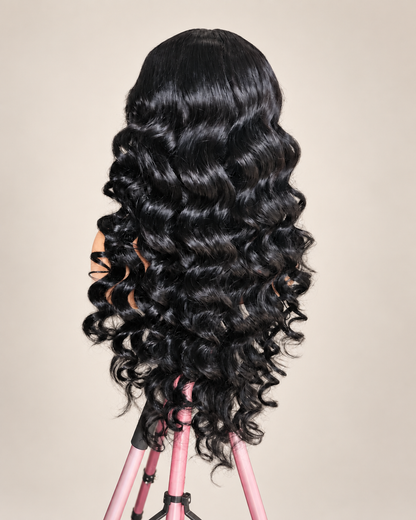 30” Wendy Jet Black Wig