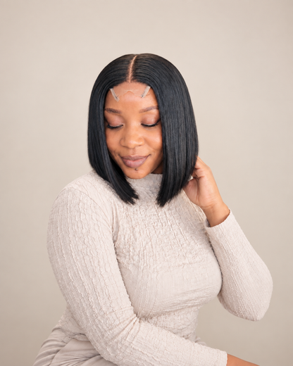 10” Bone Straight Bob Unit