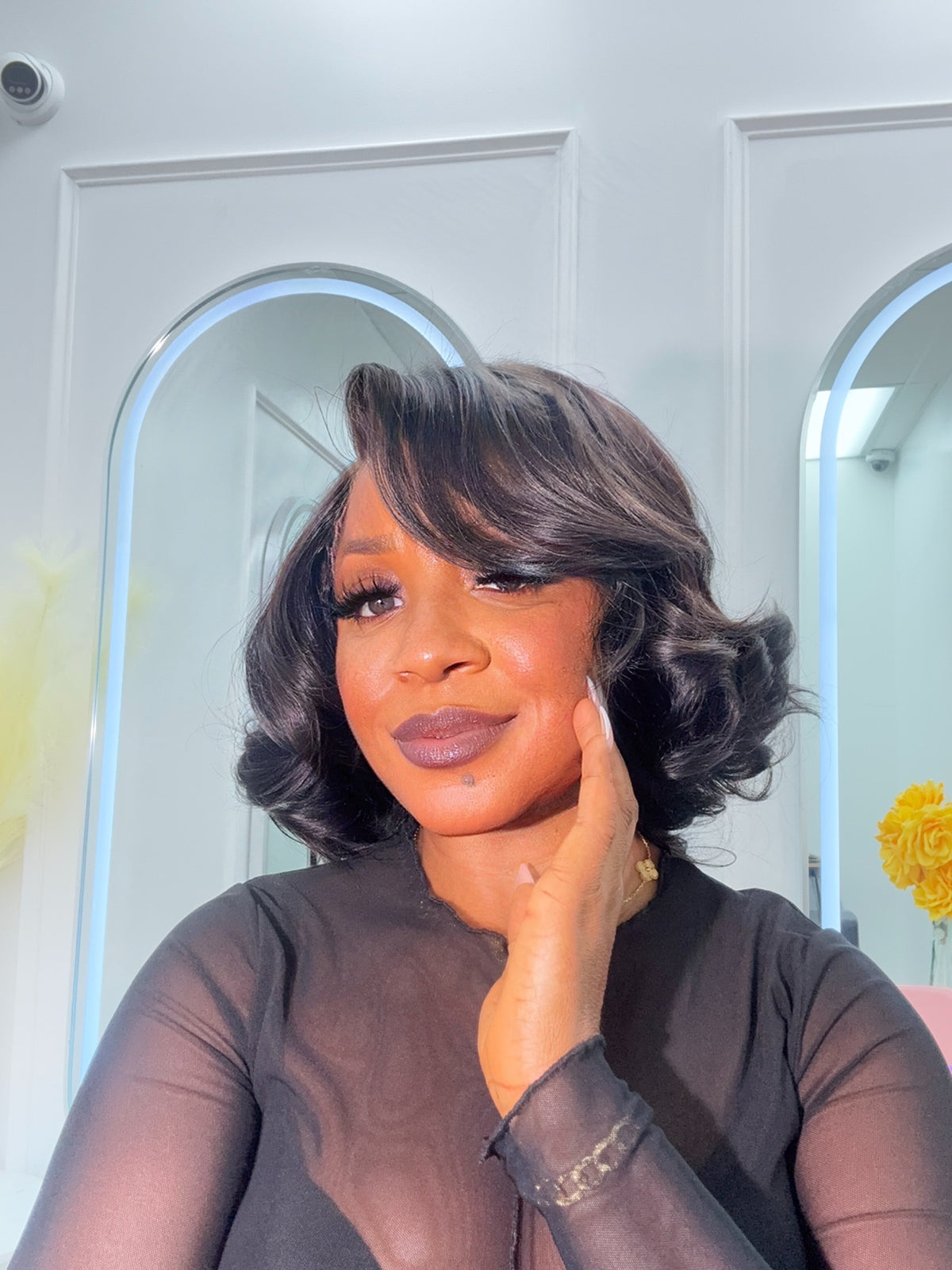 Alysha Glue-less Cute Wavy Bob 8”