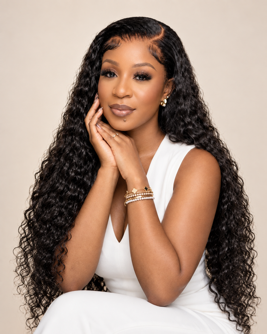 "Sassy" Deep Curly HD Glueless Unit