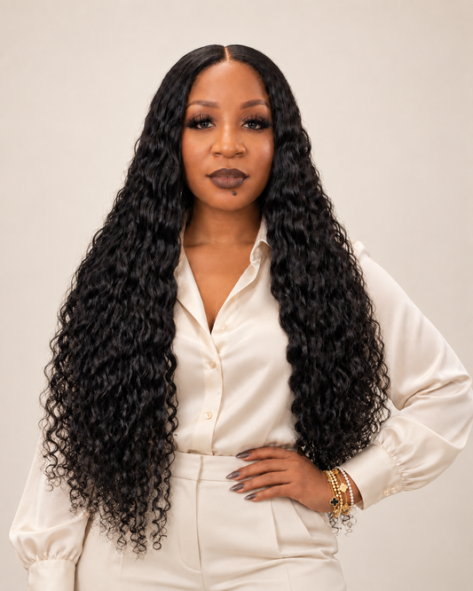 30" HD Closure Sassy Deep Curly Wig
