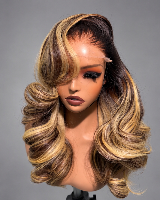 London Blonde Highlights Glueless Wig
